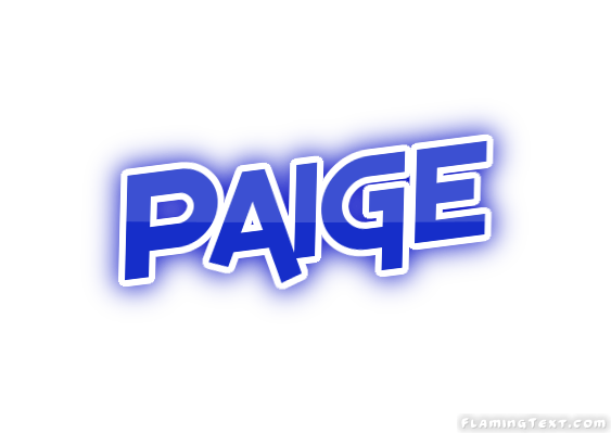 Paige Logo - United States of America Logo. Free Logo Design Tool from Flaming Text