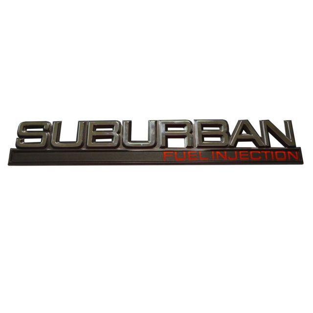 Suberban Logo - Rear Door Hatch Emblem Badge for Chevrolet Chevy Suburban Fuel