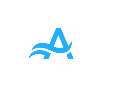 Waves Logo - A + Waves Logo Design by Dalius Stuoka | logo designer | Dribbble ...