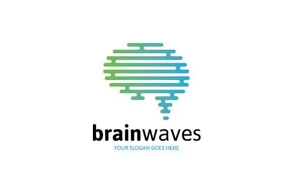 Waves Logo - Brain Waves Logo Logo Templates Creative Market