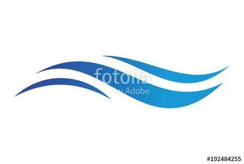 Waves Logo - Blue Sea Waves Logo Stock Image And Royalty Free Vector Files