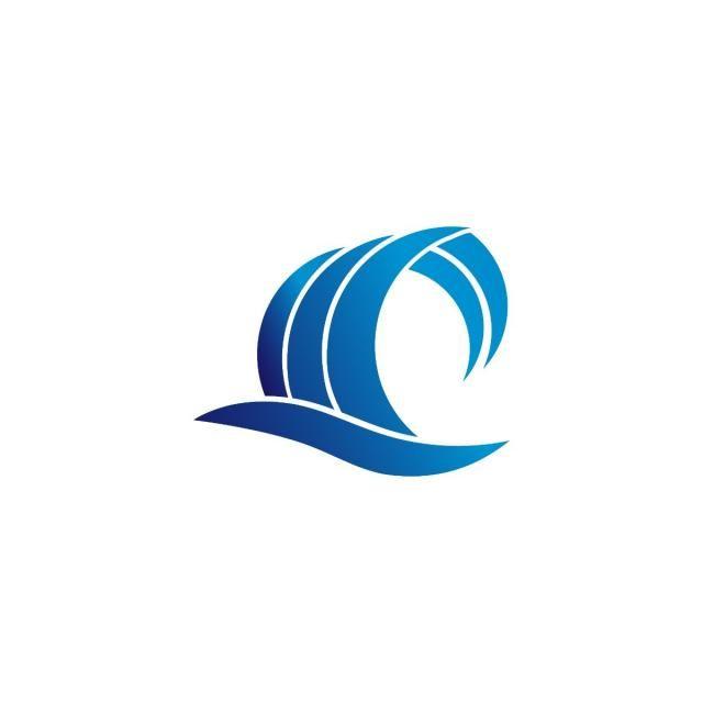 Waves Logo - Abstract Water Waves Logo Design Concept, Gradient, Blue, Splash PNG ...