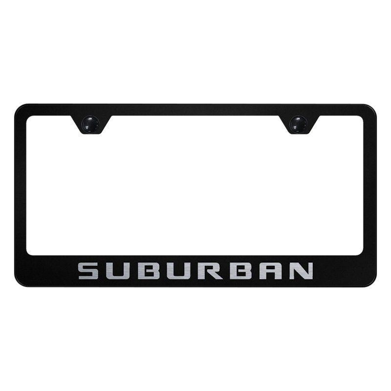 Suberban Logo - Autogold® - License Plate Frame with Laser Etched Suburban Logo