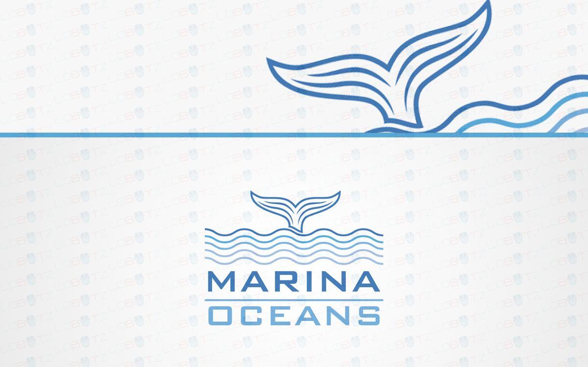 Waves Logo - Fresh & Energetic Marina Logo. Ocean Waves Logo
