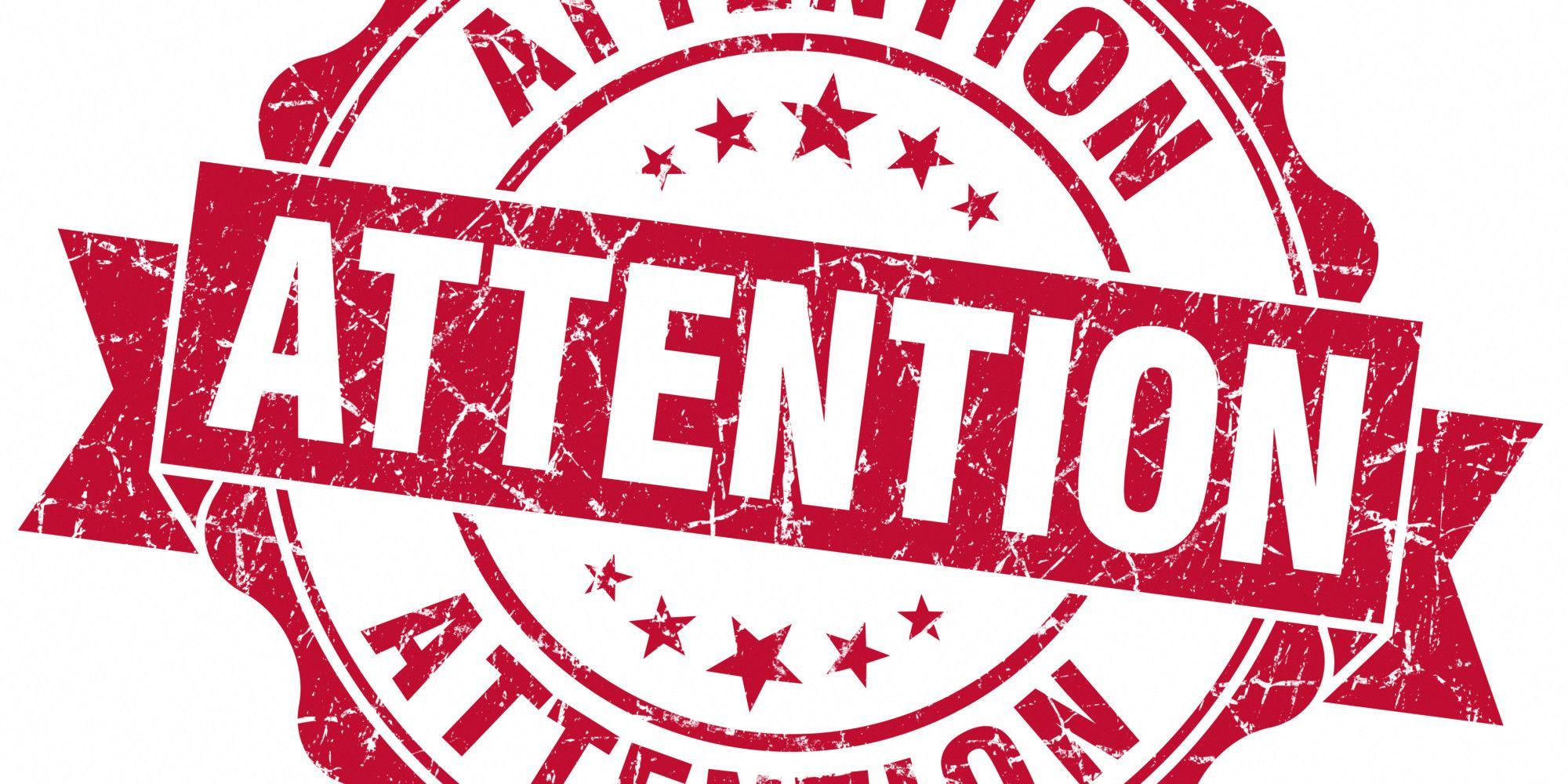 Attention Logo - LogoDix