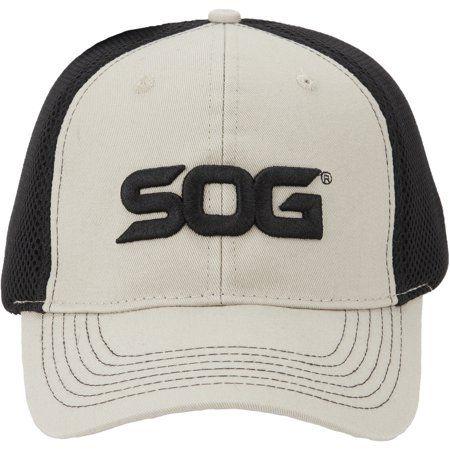 SOG Logo - SOG Logo Tan Tactical Cap, Stretch Fit Mesh Back