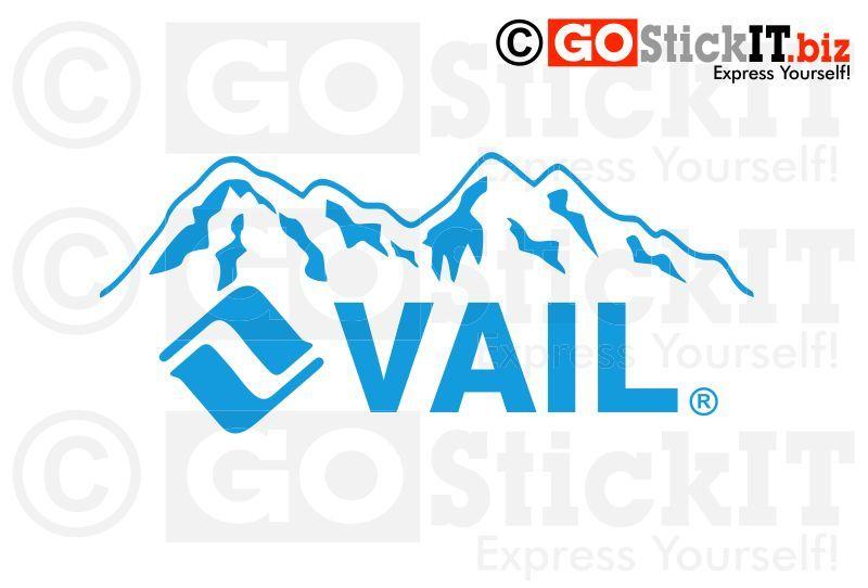 Vail Logo - Vail Resort Logo Mountain Vinyl Decal Wall Decal 1