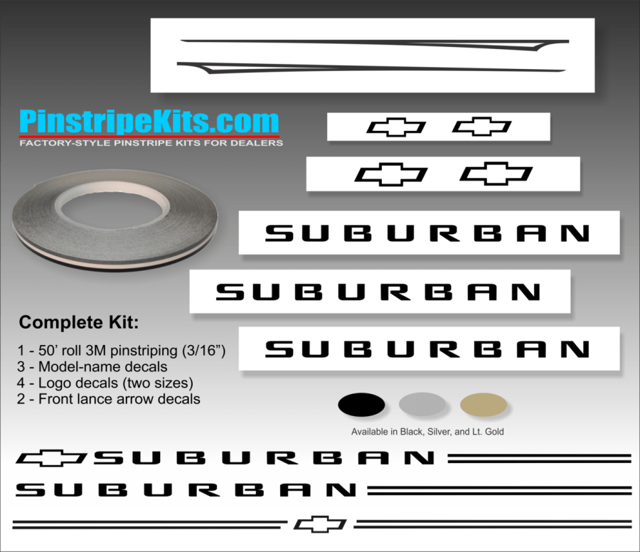 Suberban Logo - Violassi Striping Company - Chevrolet SUBURBAN logo emblem decal pin ...