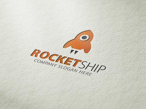 Rocketship Logo - Rocket Ship Logo Logo Templates Creative Market
