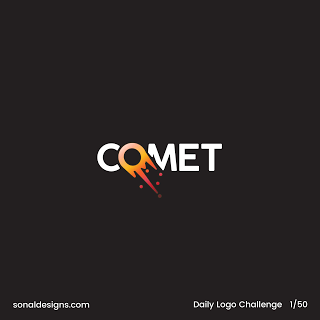 Rocketship Logo - Daily Logo Challenge Day 1 Comet - A rocketship logo by @sonal ...
