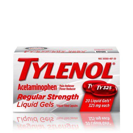 Tylenol Logo - Tylenol Regular Strength Liquid Gels with 325 mg Acetaminophen, 20