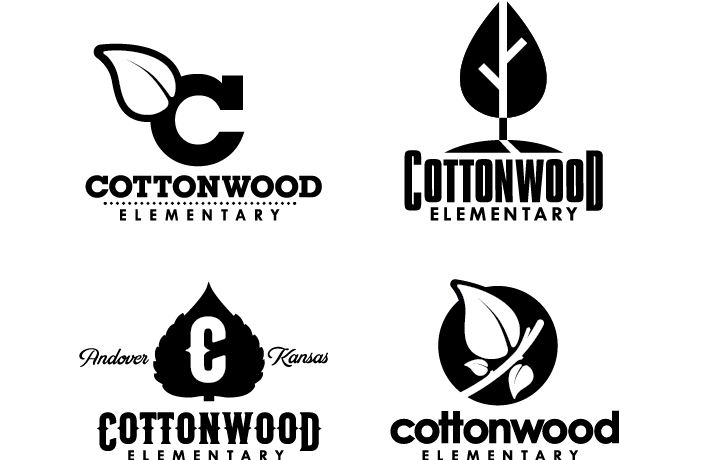 Cottonwood Logo - Cottonwood Elementary Logos | Lindeman Collective | Marketing ...