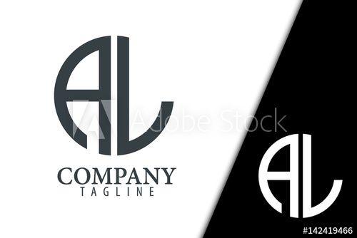 Al Logo - Initial Letter AL With Linked Circle Logo - Buy this stock vector ...