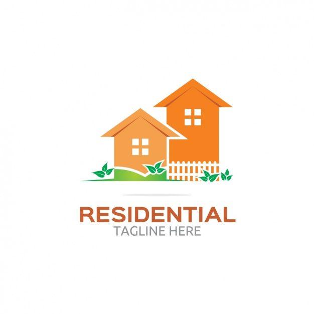 Residential Logo - Orange residential logo Vector