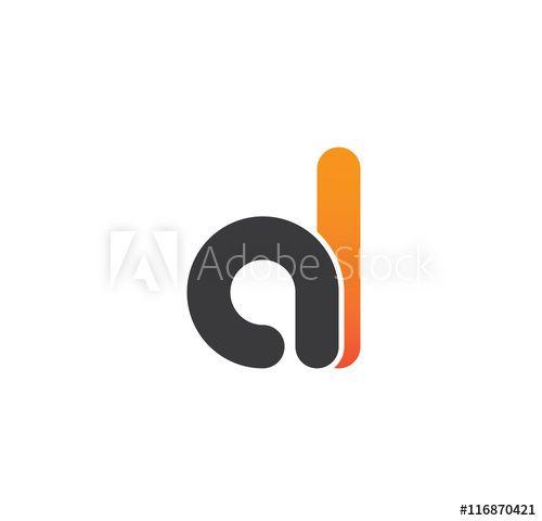 Al Logo - al logo initial grey and orange - Buy this stock vector and explore ...