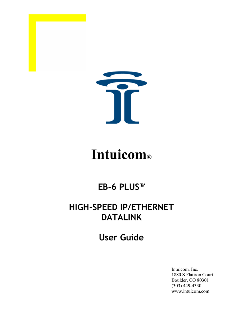 Intuicom Logo - 719/Intuicom EB-6 Plus User Guide 10c | manualzz.com