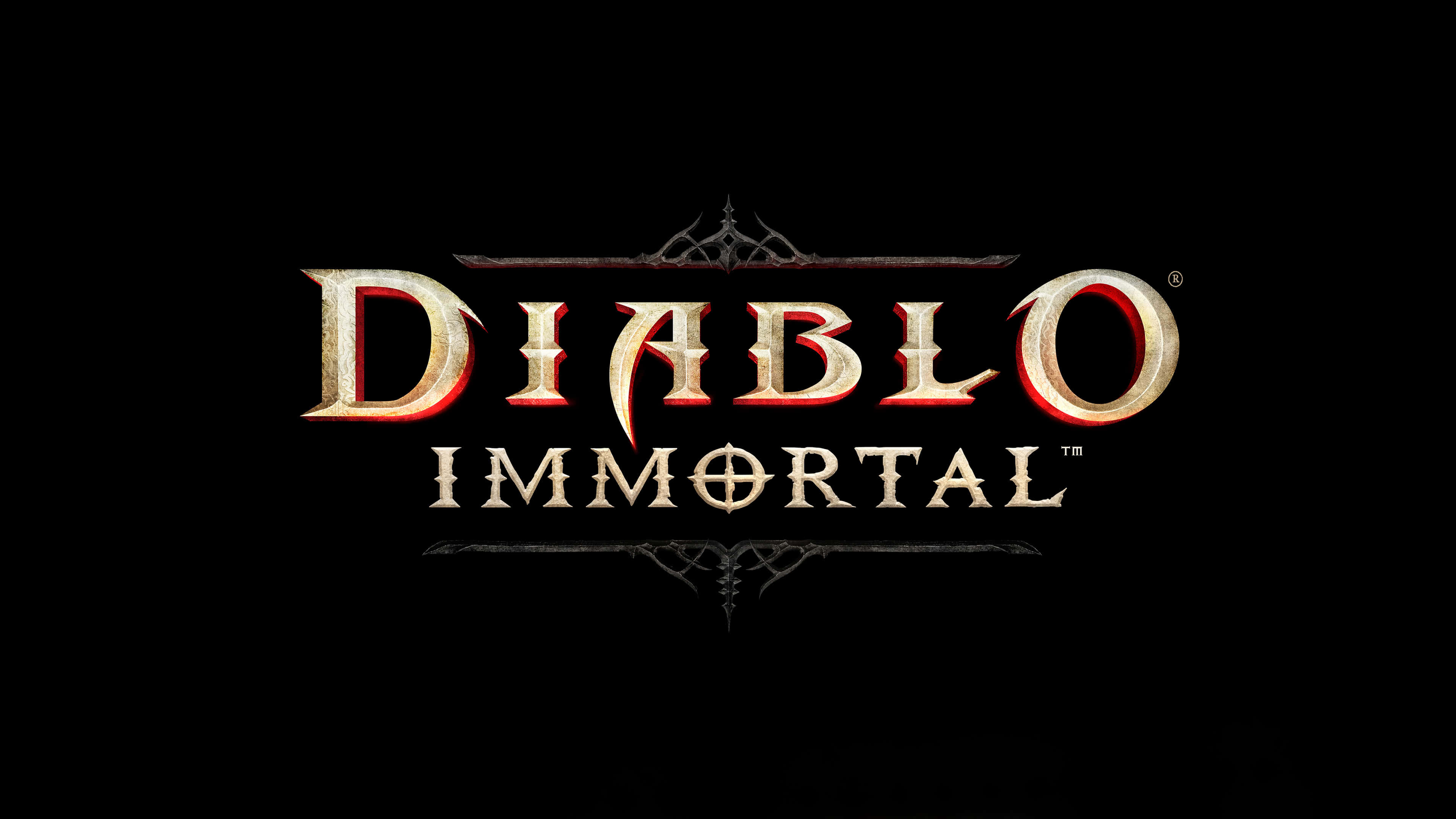 Immortal Logo - Diablo Immortal Logo UHD 4K Wallpaper