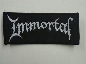 Immortal Logo - IMMORTAL LOGO BLACK METAL WOVEN PATCH