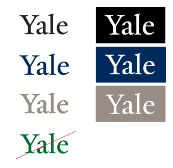 Yayle Logo - Yale Logo & Wordmarks | Yale Identity