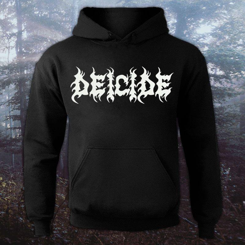 Deicide Logo - Embroidered Hoodie Deicide - Logo