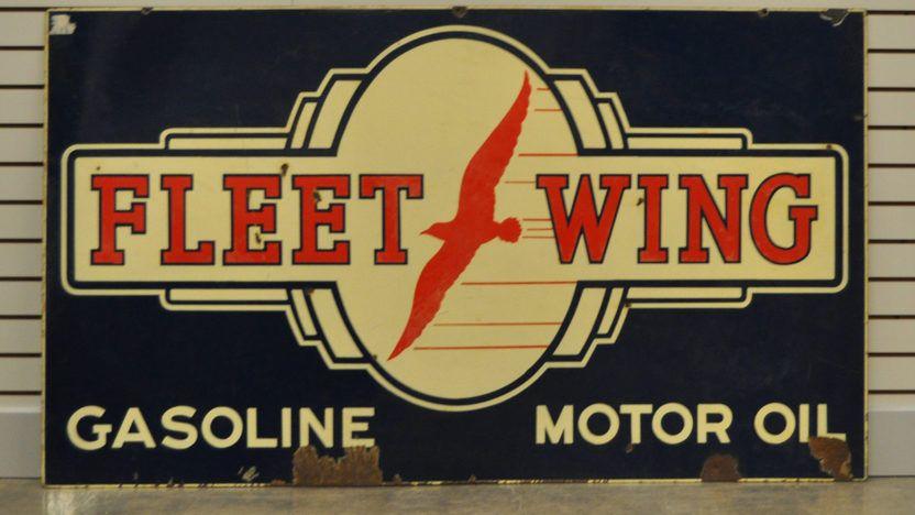 Fleetwing Logo - Fleet Wing Motor Oil Sign DSP 64x37