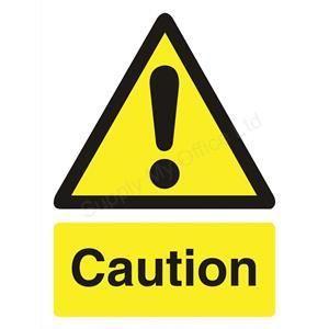 Caution Logo - Stewart Superior Caution logo only W150xH200mm Self-adhesive Vinyl