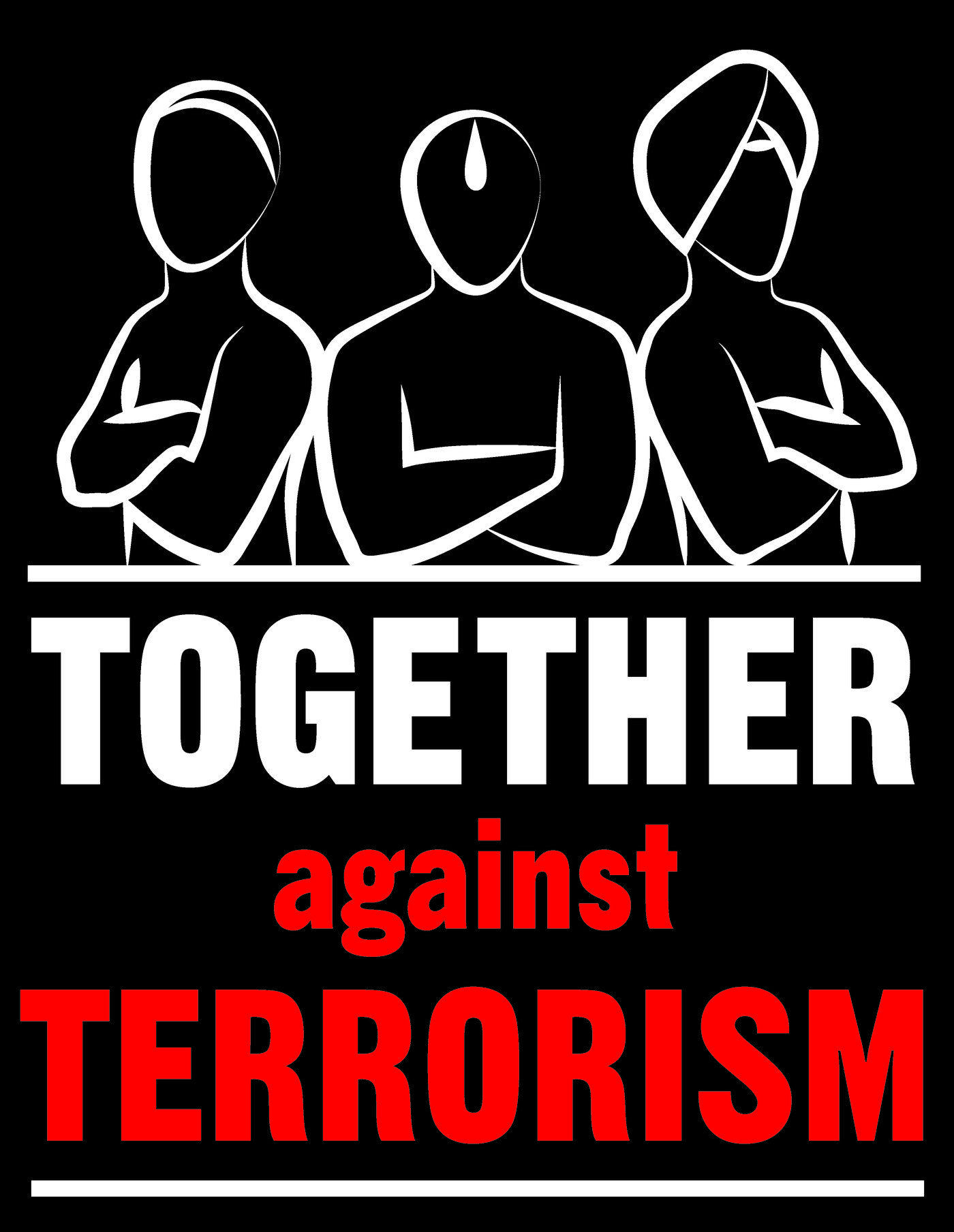 Terrorism Logo - Together against terrorism logo by Amritpal Singh at Coroflot.com