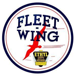 Fleetwing Logo - Fleetwing Gasoline Gas Pump Signs