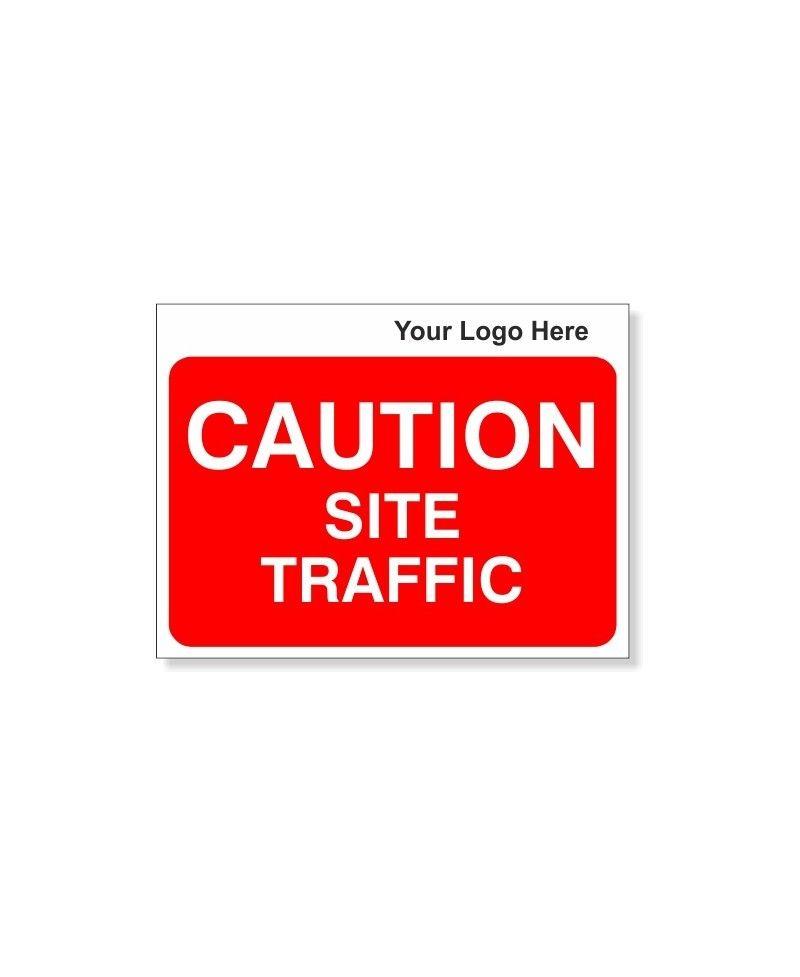 Caution Logo - CAUTION Site Traffic Site Traffic Sign With Your Logo 600X450mm