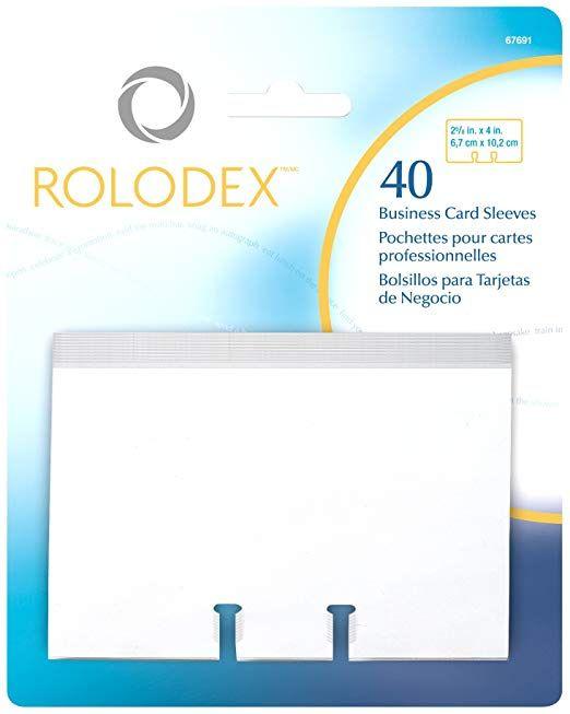 Rolodex Logo - Rolodex Business Card Sleeve Refills of 40: Amazon.co