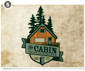 Cabin Logo - cabin logo by Jerron Ames. for that log cabin down