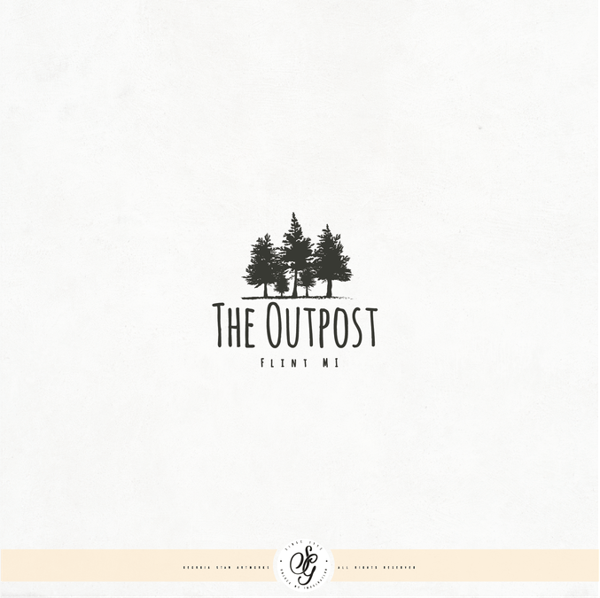 Cabin Logo - Create a rustic, woodsy, log cabin logo for The Outpost