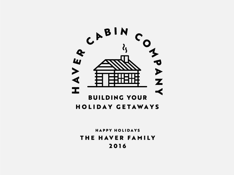 Cabin Logo - Haver Cabin Co | Logos | Logo design, Branding design, Typography logo