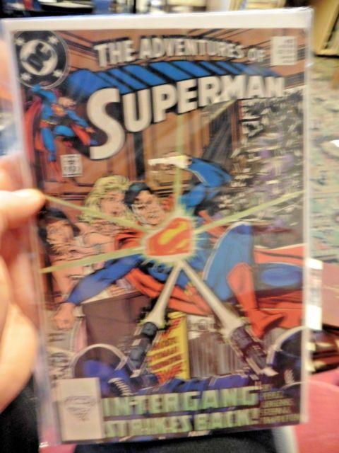 Intergang Logo - the adventures of superman issue no 457 rare dc comic intergang | eBay