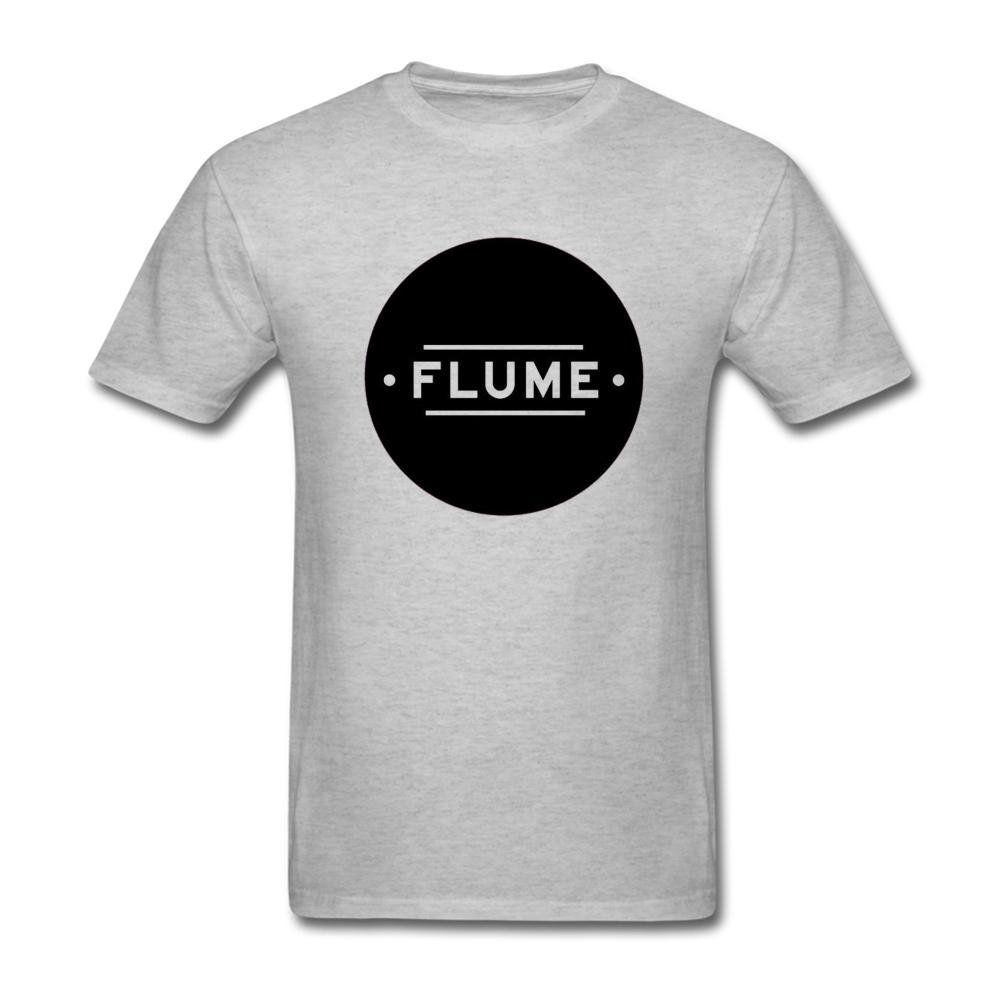 Flume Logo - UOOLTTR Men's Flume Flume Song Logo T Shirt Grey L: Clothing