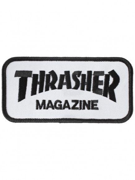 Thrasher Logo - Thrasher Logo Patch White