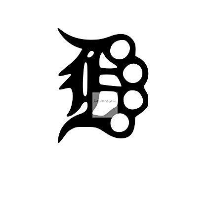 Knuckles Logo - Amazon.com : Detroit Brass Knuckles, Old English D, D Knuckles ...
