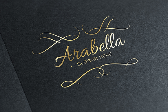 Martz Logo - Arabella Logo Template by Martz on Creative Market | Hand Lettering ...
