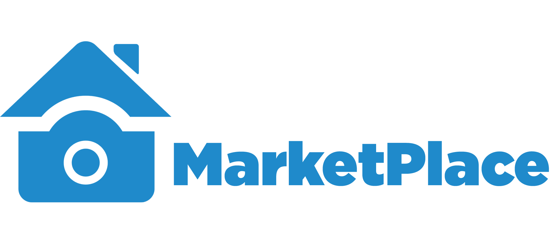 Marketplace Logo - Marketplace logo horizontal blue