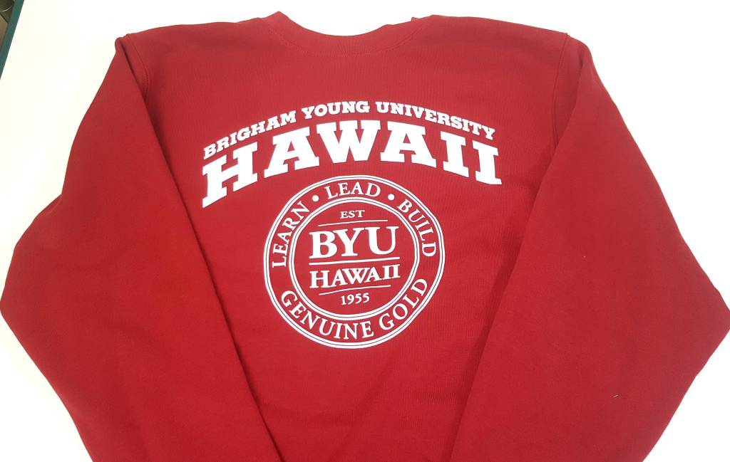 BYU-Hawaii Logo - BYUH LOGO SEAL HAMDEN CREW FLEECE Young University