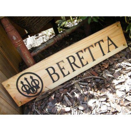 Beretta Logo - Beretta Logo Wood Sign