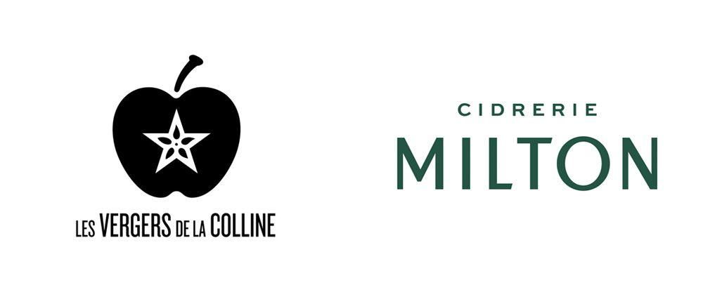 Millton Logo - Brand New: New Logo, Identity, and Packaging for Cidrerie Milton by lg2
