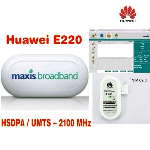 Maxis Logo - Lot of 50pcs Original Unlock HSDPA 7.2Mbps HUAWEI E220 3G USB Stick ...