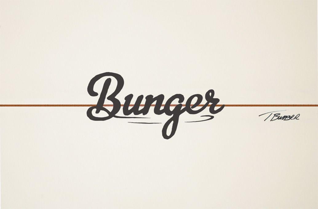 Bunger Logo - Bunger Surf Shop Branding - Graphis