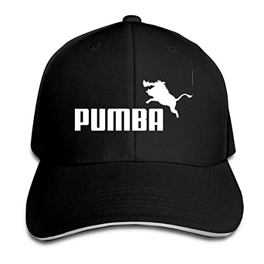 Pumba Logo - Classic Pumba Logo Baseball Caps Adjustable Sandwich Hats Black at ...