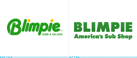 Blimpie Logo - Brand New: Blimpie Loses Air, Crashes