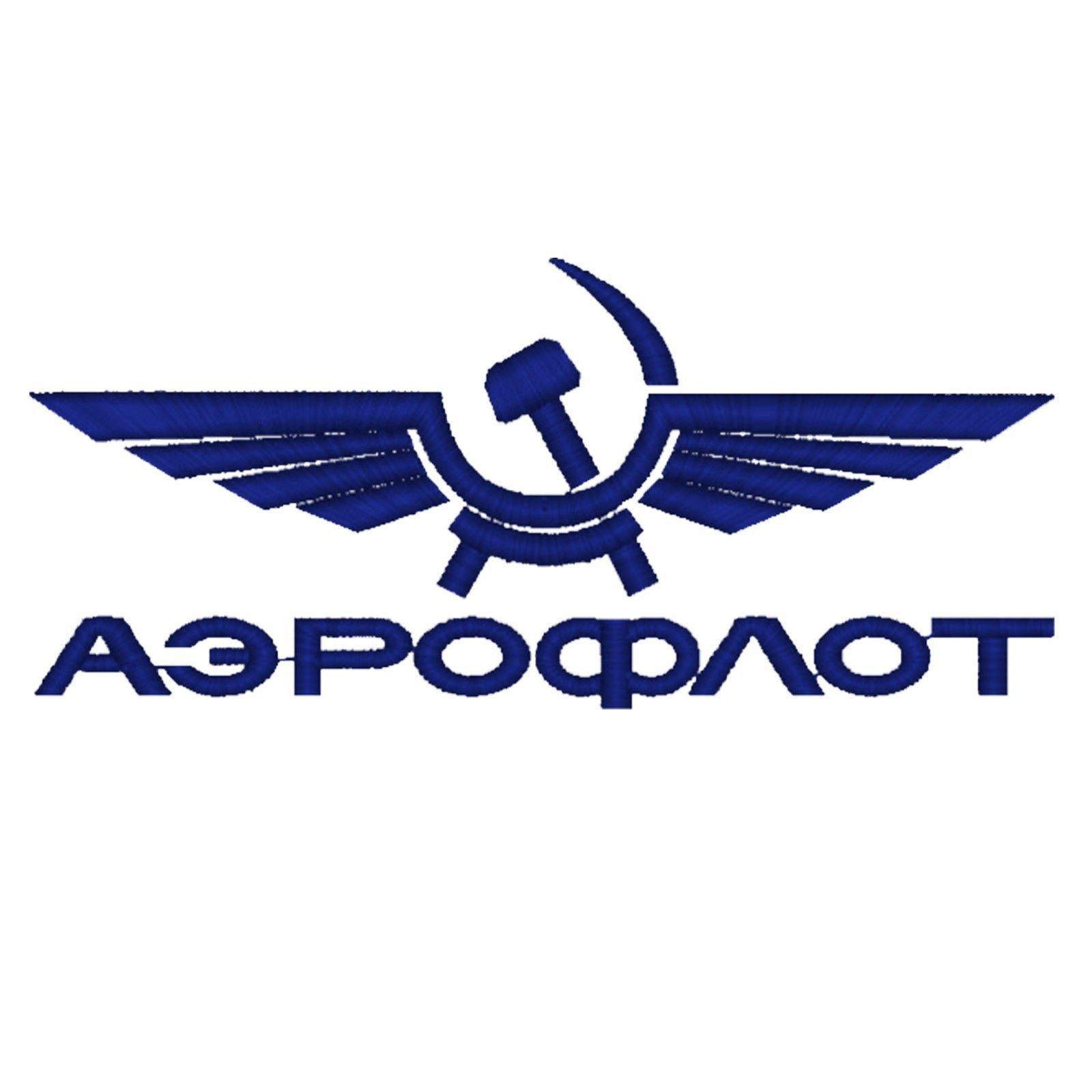 Aeroflot Logo - Aeroflot Russian Airline Retro Aircraft logo Embroidered Pilots Polo