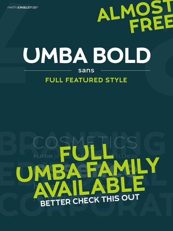 Umba Logo - UMBA SANS Bold - Almost Free | Pinterest | Bald hairstyles