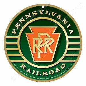 Railraod Logo - Pennsylvania Railroad Logo (Green) Wood Plaque-Sign /Man Cave/ Train ...