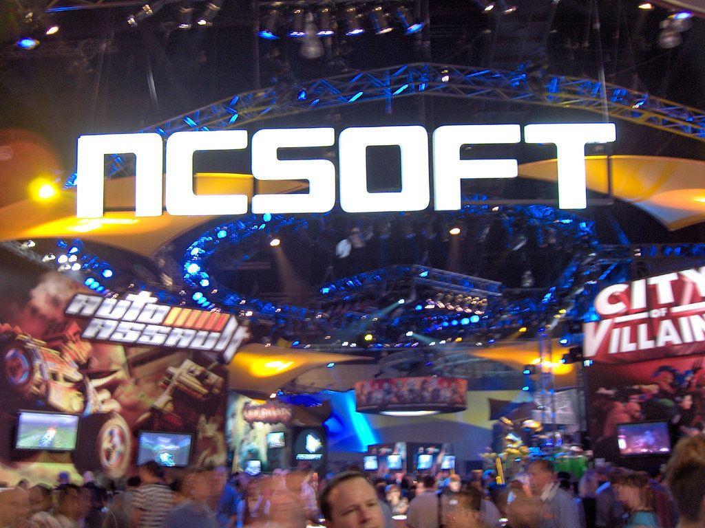 NCsoft Logo - NCSoft Logo Booth Signage. The NCSoft Signage from E3 2005